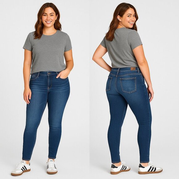 BKE DENIM✨ Women's Mid-Rise Harper Skinny Jeans - Size 34 👖💎 - Picture 4 of 16